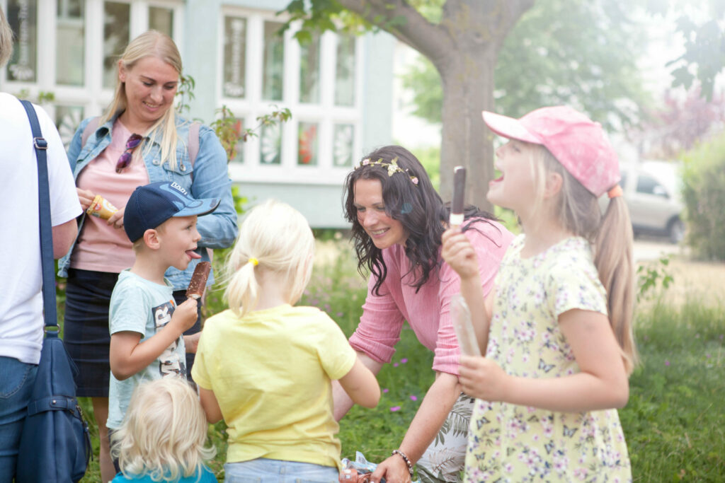 Rote Mühle Quartier Sommerfest mit Kindern